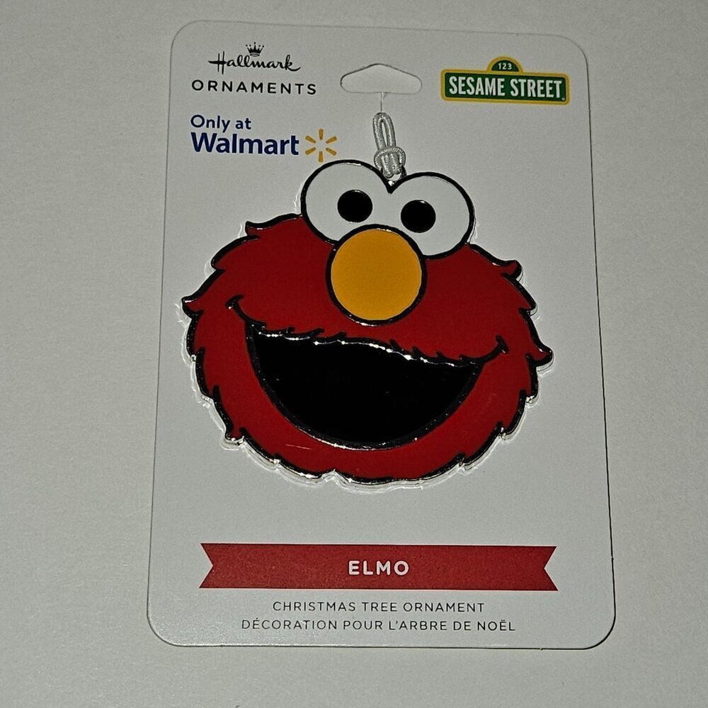 NEW Elmo Sesame Street Metal Christmas Tree Ornament 2.5" Hallmark